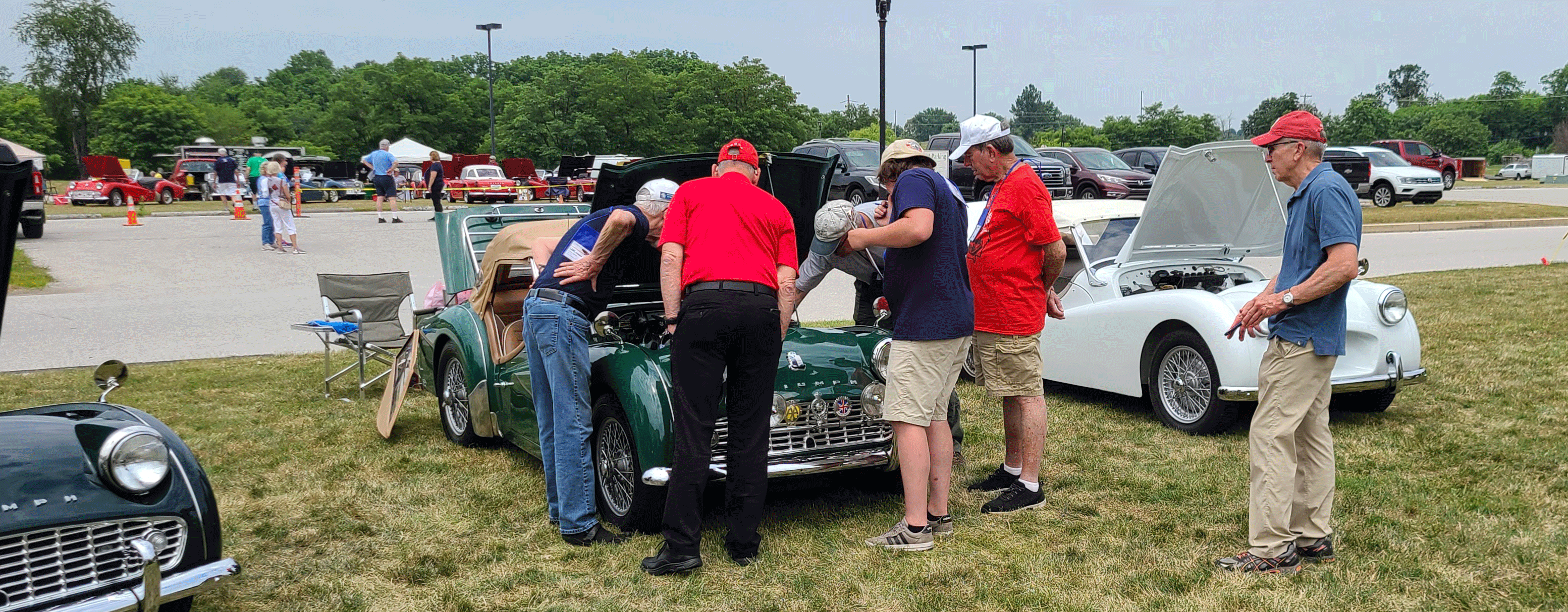 Classic car show banner